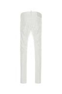 Dsquared White Stretch denim Cool chico jeans