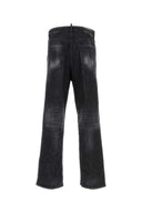 Dsquared Black Stretch Denim Loose Jeans