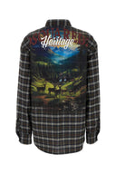 Dsquared brodert flanellskjorte