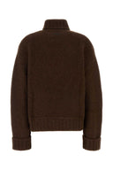 Dsquared Brown Stretch Alpaca Blend Sweater