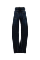 Dsquared Stretch Denim 2 D Twisted Wide Leg Jeans
