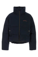 Dsquared Navy Blue Stretch Cotton Down Jacket