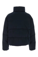 Dsquared Navy Blue Stretch Cotton Down Jacket