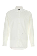 Dsquared White Stretch Poplin Dan-skjorte