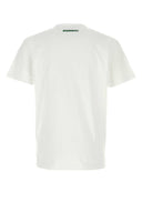 Camiseta de algodón blanco dsquared