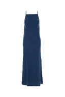 Lois Blaues Leinenkleid
