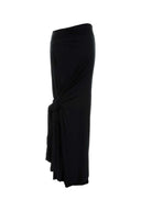 Entire Studios Black Stretch Viscose Skirt