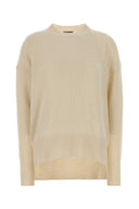 Jil Sander Ivory Cashmere Oversize Sweater