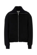 Jil Sander Black Wool Blend Bomber Jacket
