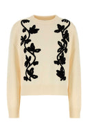 Jil Sander Cream Wool Genser