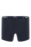 Emporio Armani Navy Blue Cotton Boxer Set