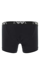 Emporio Armani Black Cotton Boxer Set