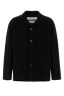 Jil Sander svart ulljakke