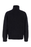 Jil Sander Midnight Blue Mohair Blend Cardigan