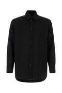 Jil Sander svart ullskjorte