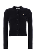 Maison Kitsune Middernachtblauw wollen vest