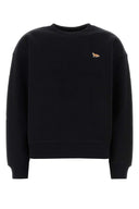Maison Kitsune zwart katoenen sweatshirt