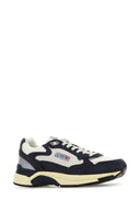 Autry tweekleurige Hyperway-sneakers van leer en mesh