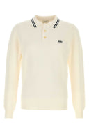 Autry Elfenbeinfarbenes Strick-Poloshirt