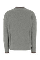 Autry Melange Graues Baumwoll-Sweatshirt