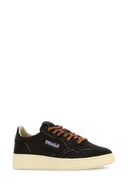 Autry Dark Brown Calf Hair Medalist Sneakers