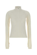 Boss White Stretch Wool Blend T Shirt