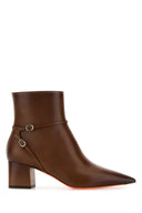Santoni Blondie-Stiefeletten aus braunem Leder