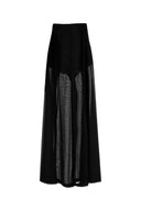 Philosophy Di Lorenzo Serafini Black Wool Blend Wide Leg Pant