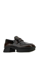 Prada Braune Equal-Loafer aus Leder