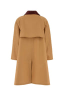 Prada Camel Cotton Overcoat