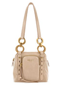Prada Poederroze Mini Prada Dangle Handtas