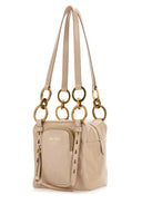 Prada Poederroze Mini Prada Dangle Handtas