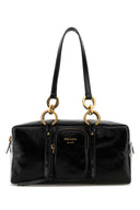 Schwarze Prada-Lederhandtasche