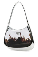 Prada Silver Leather Cleo Shoulder Bag