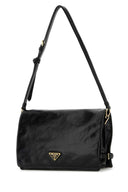 Prada Black Leather Medium Shoulder Bag