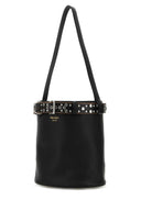 Prada Black Leather Prada Buckle Buckle Bag
