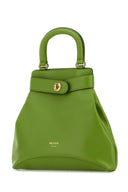 Prada Green Leather Medium Rada Carey Handbag