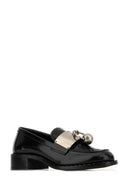 Schwarze Leder-Loafer von Prada
