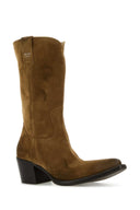 Prada Camel Suede Leather Boots