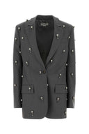 Stella Mccartney grå ullblazer