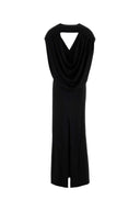 Stella Mc Cartney Black Satin Long Dress