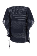 Marineblaues Top aus Viskosemischung von Fendi