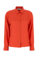 Fendi Colar Jacquard Shirt