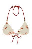 Fendi bedrukte bikinitop van stretchnylon
