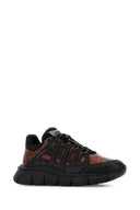Versace tofargede sneakers i skinn