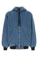 Marine Serre Jeans-Bomberjacke