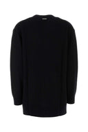 Michael By Michael Kors Black Wool Oversize Cardigan