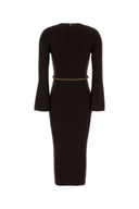 Michael By Michael Kors Chocolate Wool Blend Dress