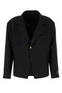 Willy Chavarria Blazer oversize de lana negro