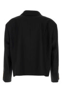 Willy Chavarria Blazer oversize de lana negro